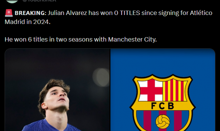 Trofea Alvareza w Manchesterze City vs. Trofea Alvareza w Atletico :V